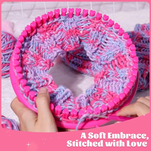 Knitting Loom Craft Kit with Yarn and Hook Needle Q995082