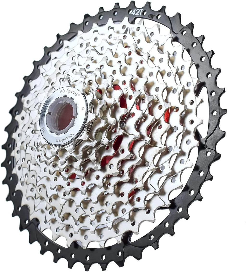 8/9/10/11/12 Speed Ultra-Light Bike Cassette 11-40T/11-42T/11-46T/11-50T/11-52T MTB Cassette Lightweight Aluminum Bracket Cassette Compatible with Shimano/SARM Pack of 2 D762