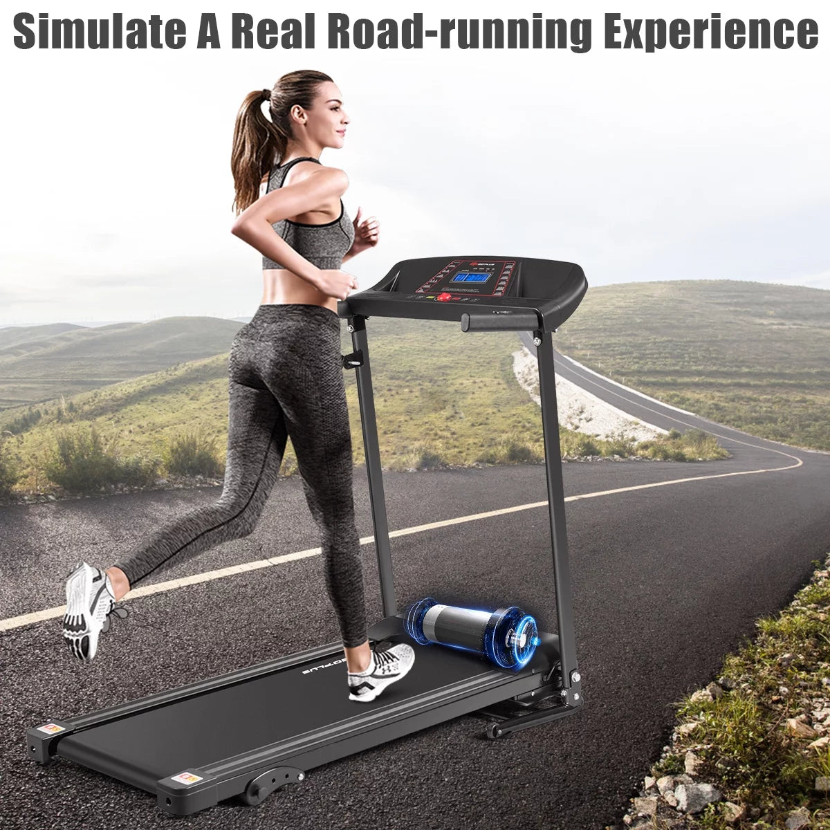 1.0HP Folding Electric Treadmill I816346