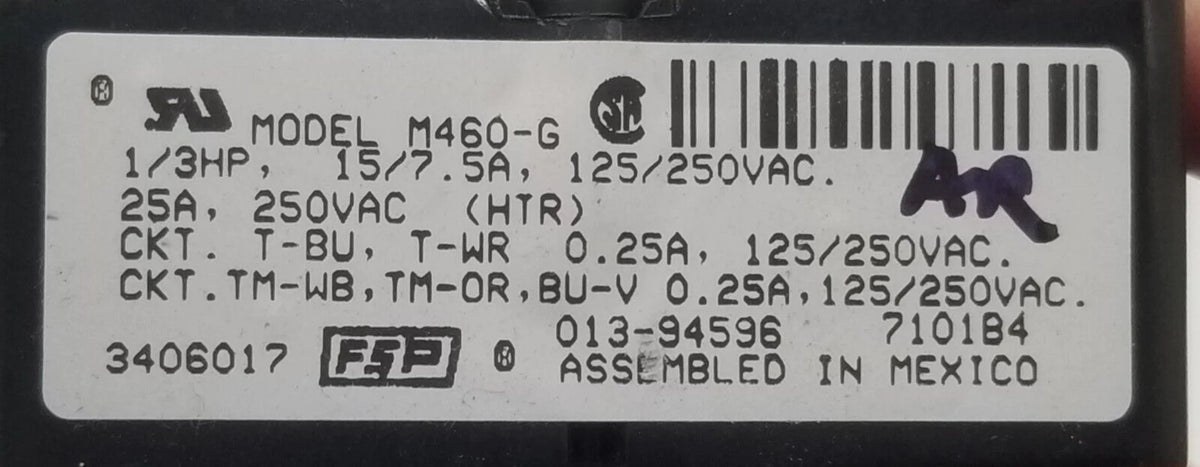 Kenmore Dryer Timer B6385