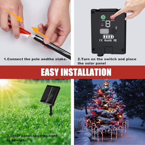10 Pcs Solar Pathway Lights Q302755