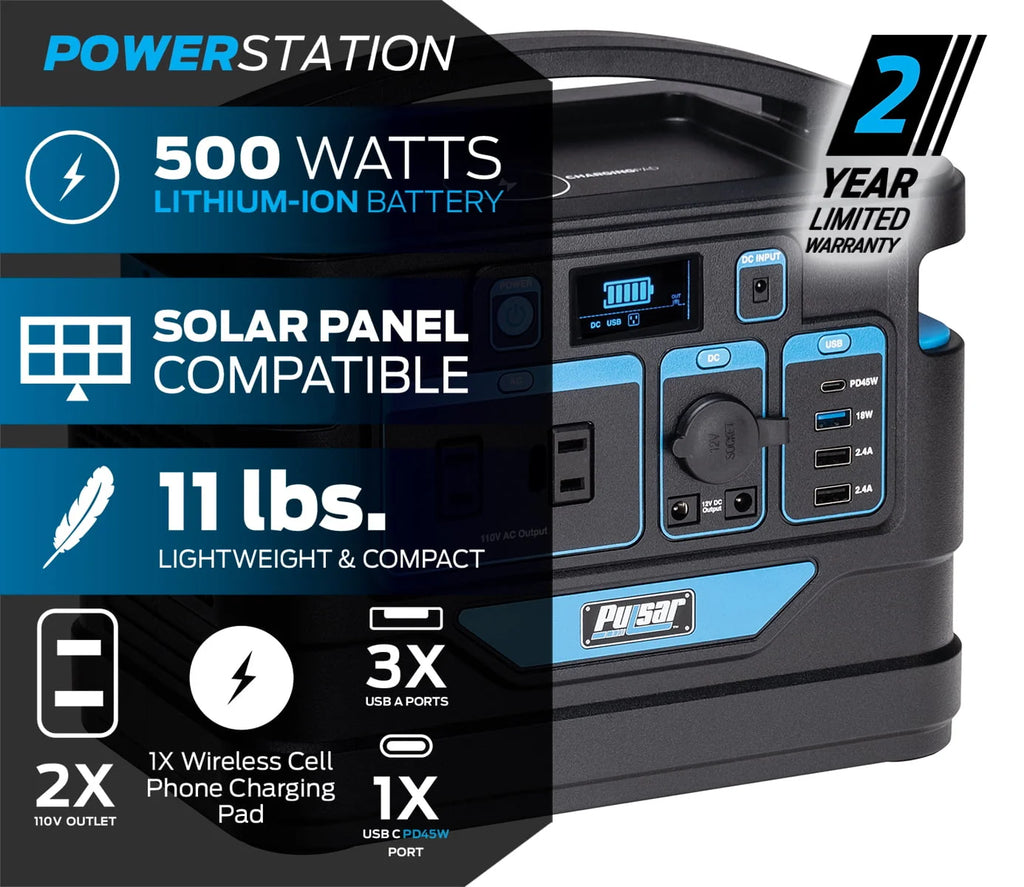 500 Watt Lithium-Ion Portable Power Station T781731