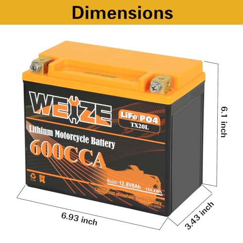12V 10AH Lithium Motorcycle Battery G20211