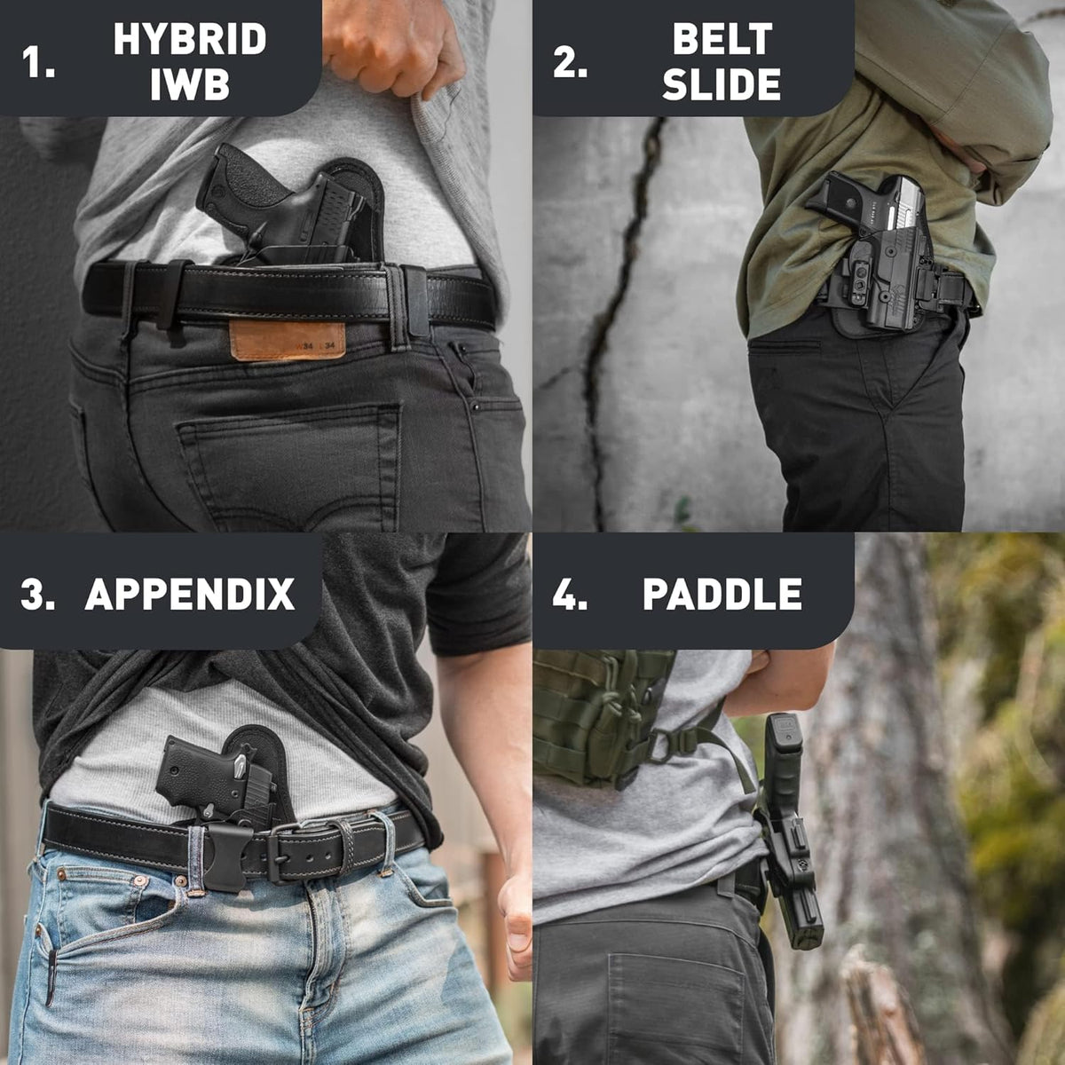 4 in 1 Holster for Right Hand Draw T9974
