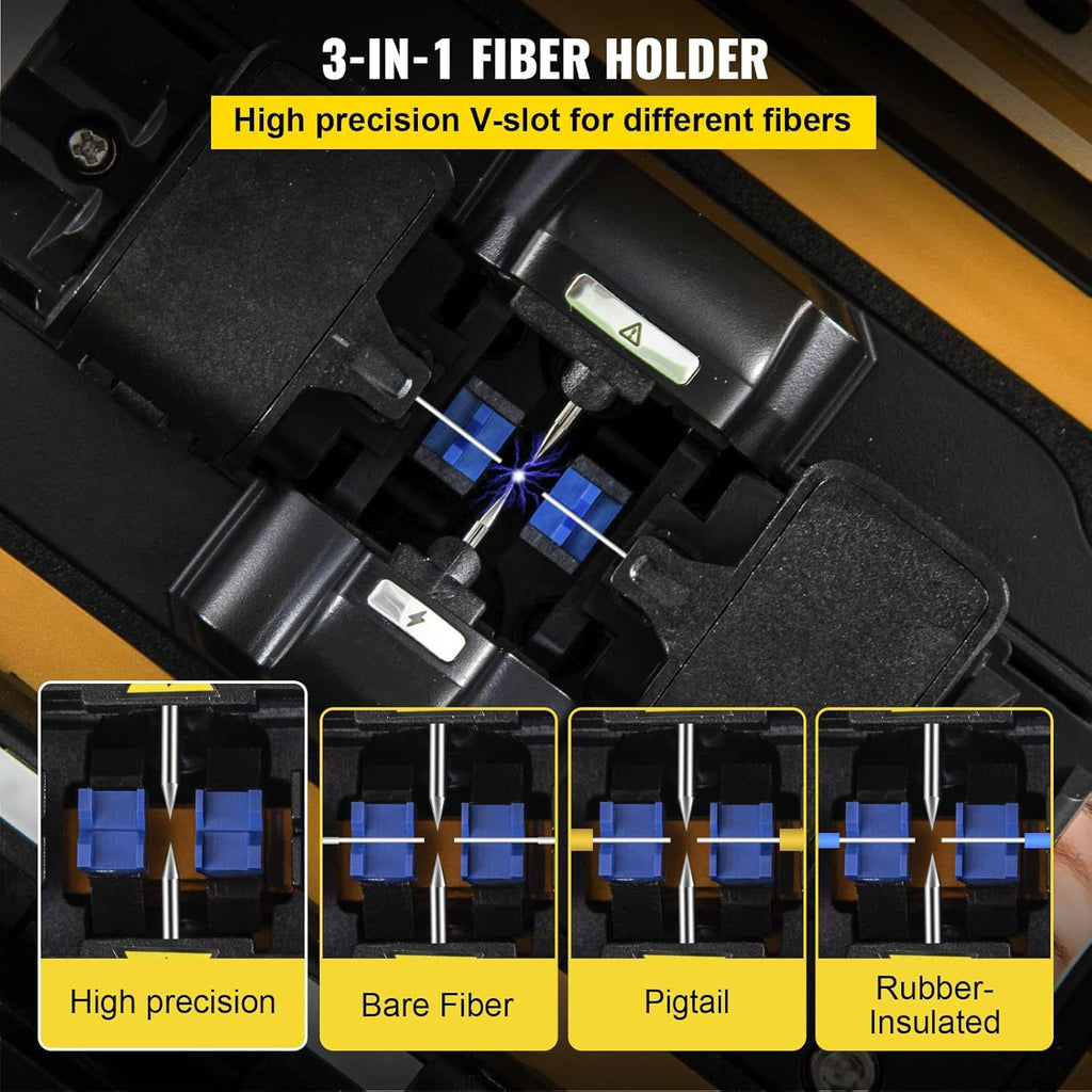 Fiber Fusion Splicer with 6 Seconds Splicing Time, 15 Seconds Heating P975057