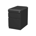 Black 2-Drawer Vertical File Cabinet Locking Letter/Legal W9038