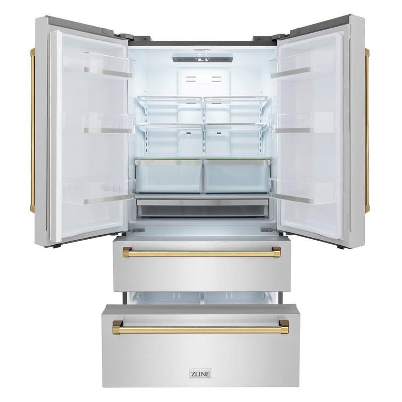 36 in. 4-Door French Door Refrigerator with Ice Maker in Stainless Steel K626