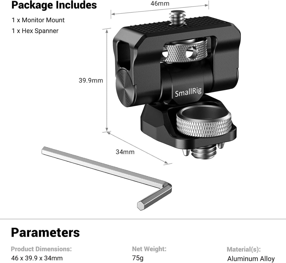 Swivel and Tilt Monitor Mount with Locating Pins J211274