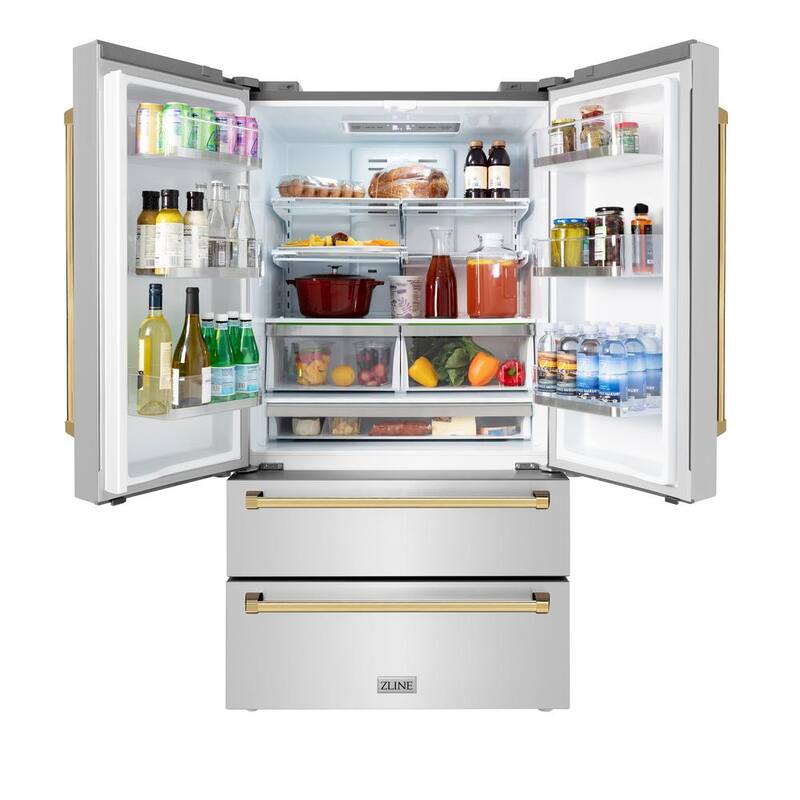 36 in. 4-Door French Door Refrigerator with Ice Maker in Stainless Steel K626