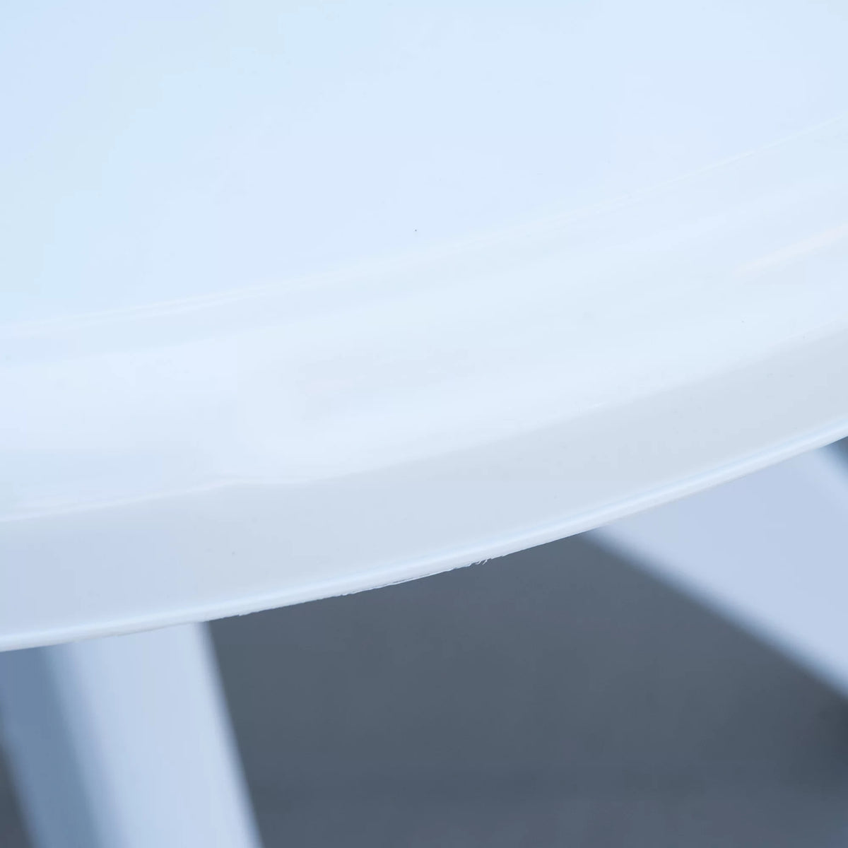 Round Plastic Patio Table with Umbrella Hole X889684