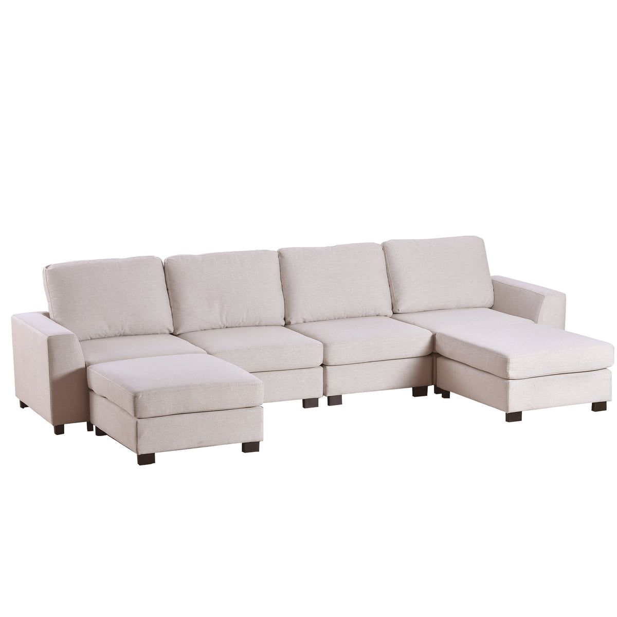 130.7" U Shaped Modular Sectional Sofa G793