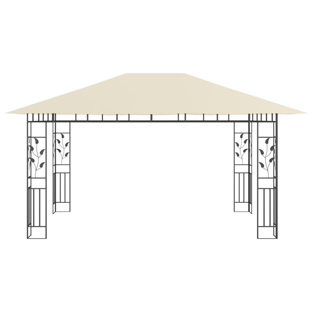 Gazebo with Mosquito Net 13.1'x9.8'x9' Cream B4355
