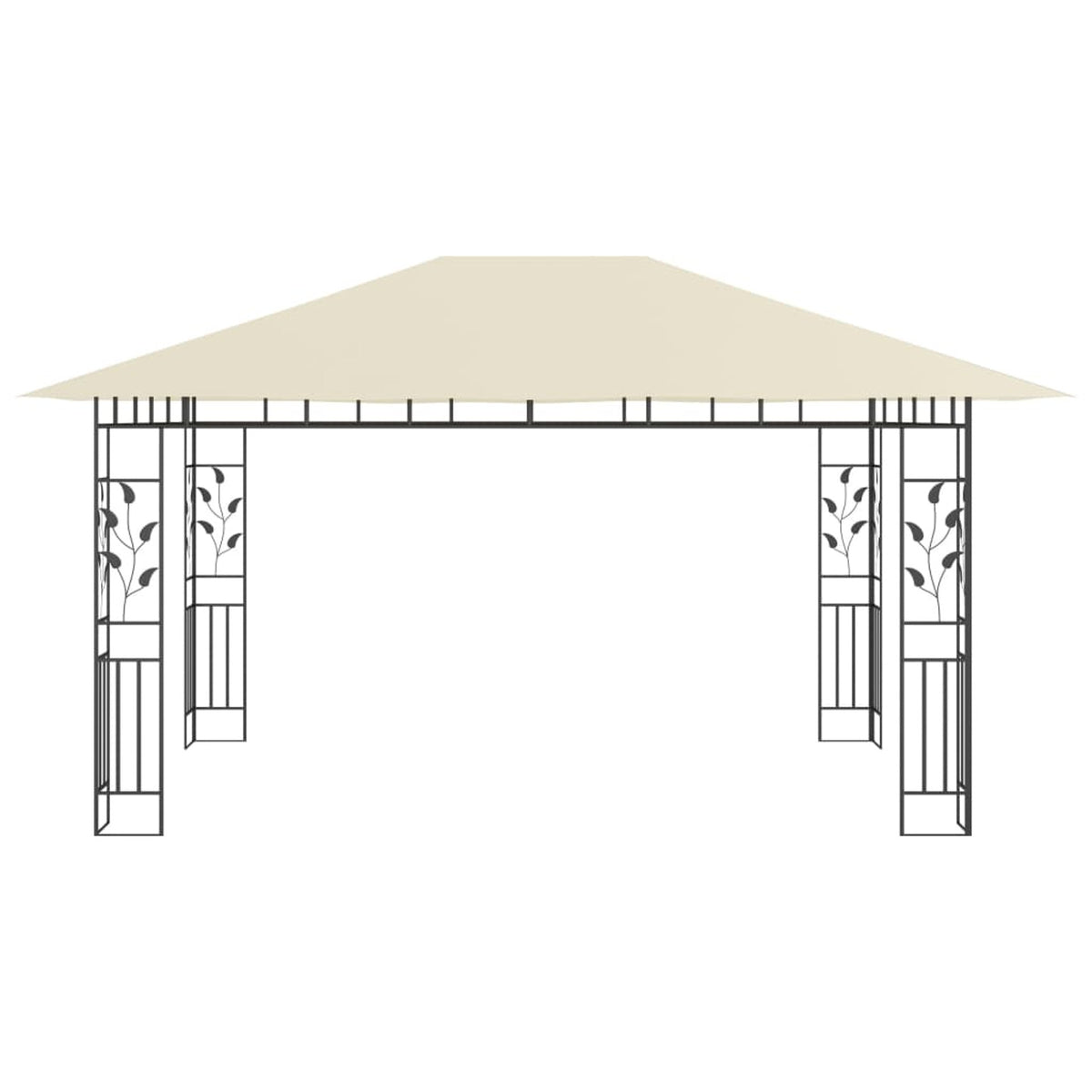 Gazebo with Mosquito Net 13.1'x9.8'x9' Cream B4355