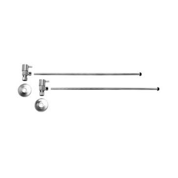 Satin Brass Angle Compression Supply Kit T149