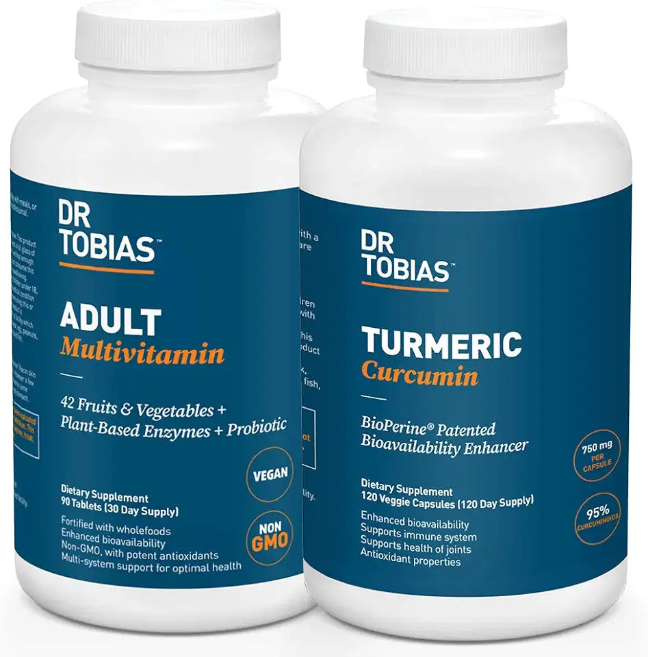 Vegan Non-GMO Multivitamin & Turmeric Curcumin Y519818