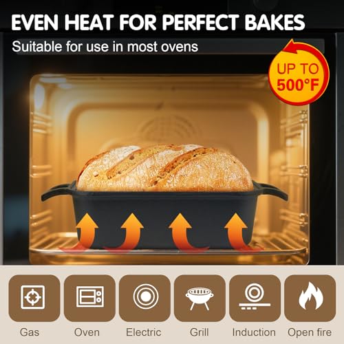 Cast Iron Loaf Pan with Lid 9x5 Inch Q754095