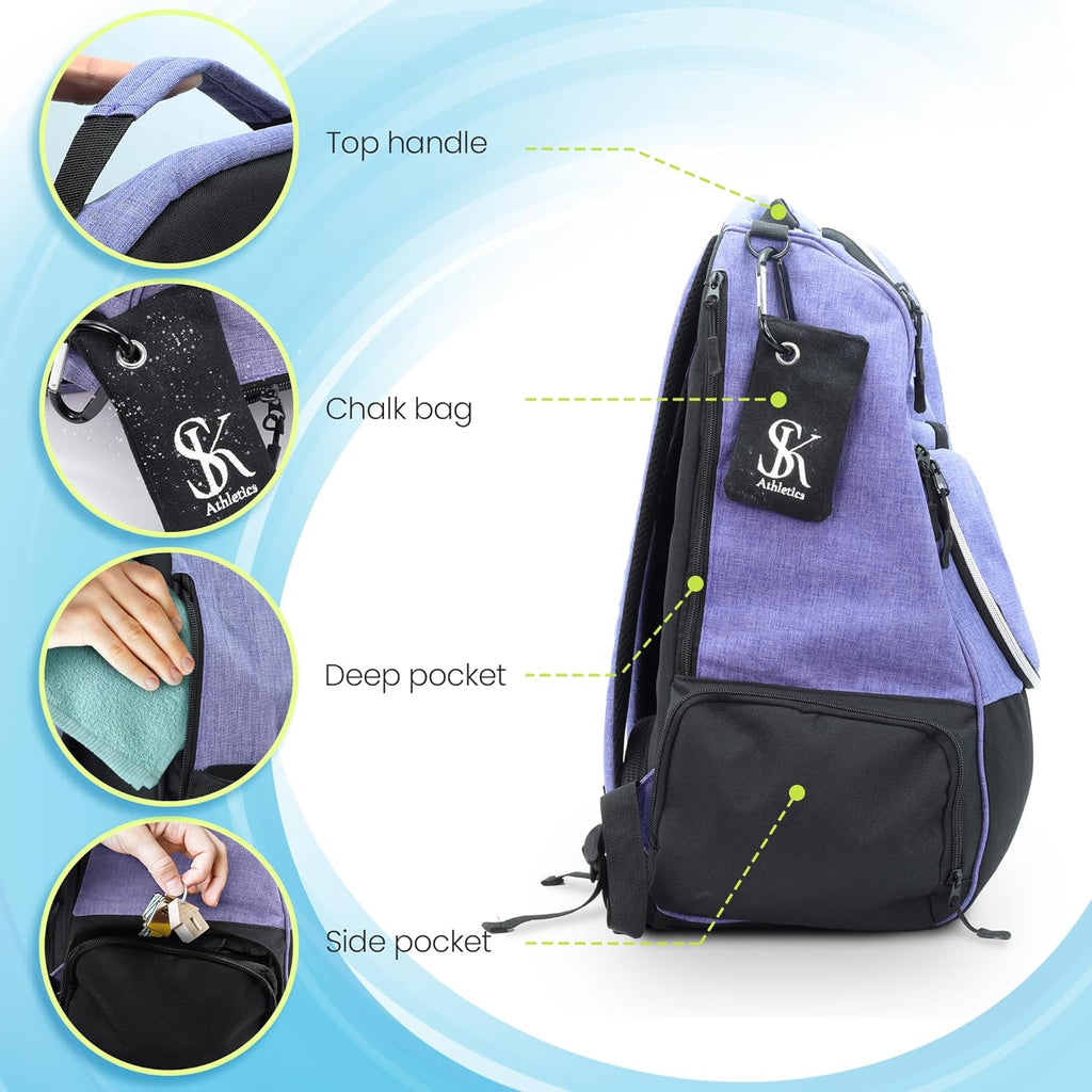 Disc Golf Backpack with Stand-Up Design and Pockets U10208