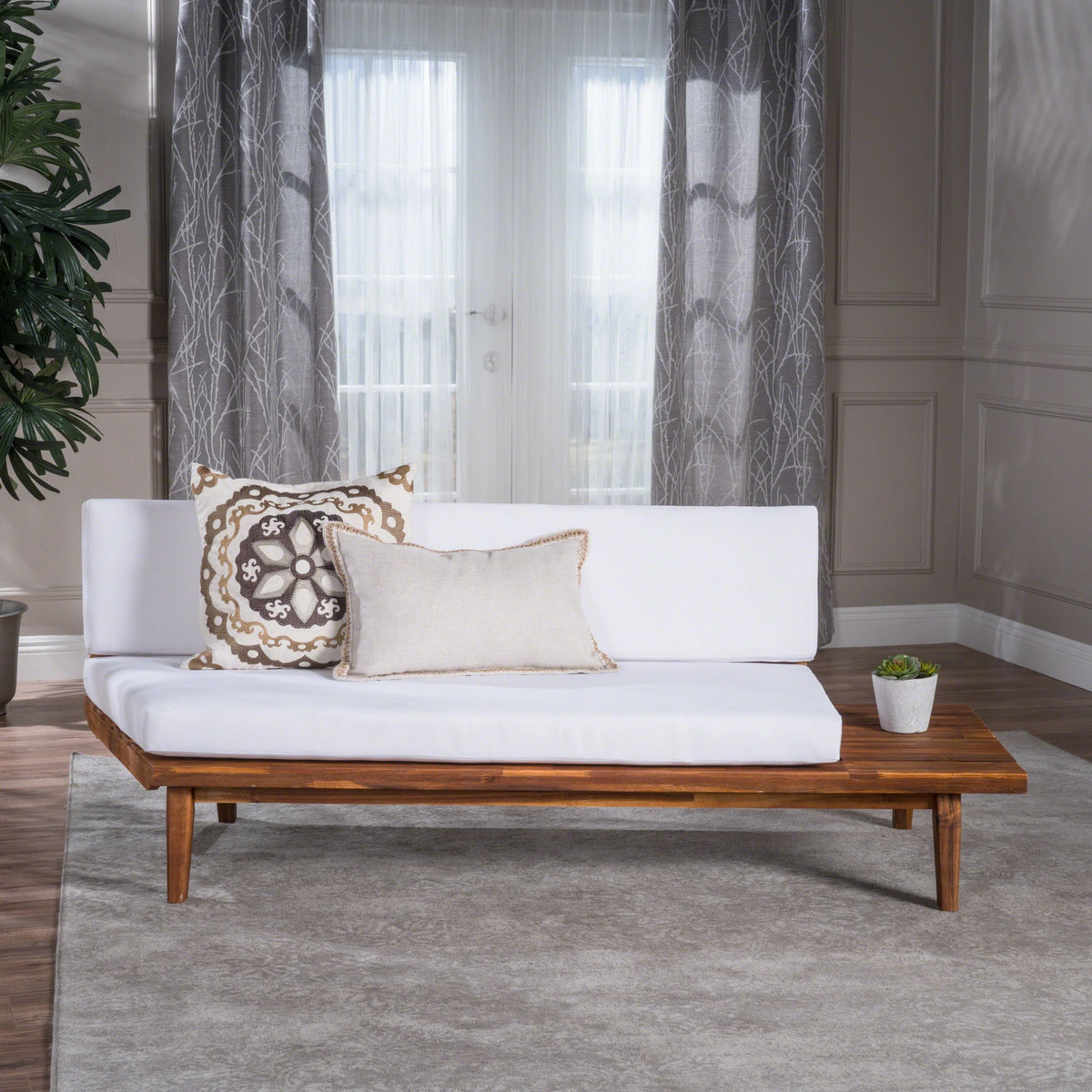 Acacia Wood Right Sided Sofa D9429