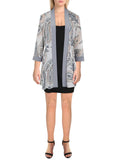 Petites Mesh Printed Duster Blazer C715