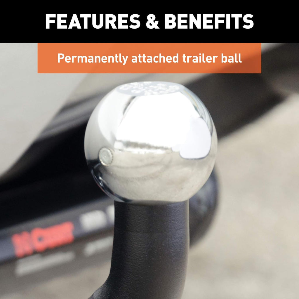 Euro Trailer Hitch Mount with 2-Inch Ball, 3,500 lbs, Pack of 2 L684