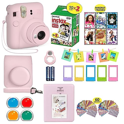 Purple Camera Bundle with 20 Film Sheets and Carrying Case R50341