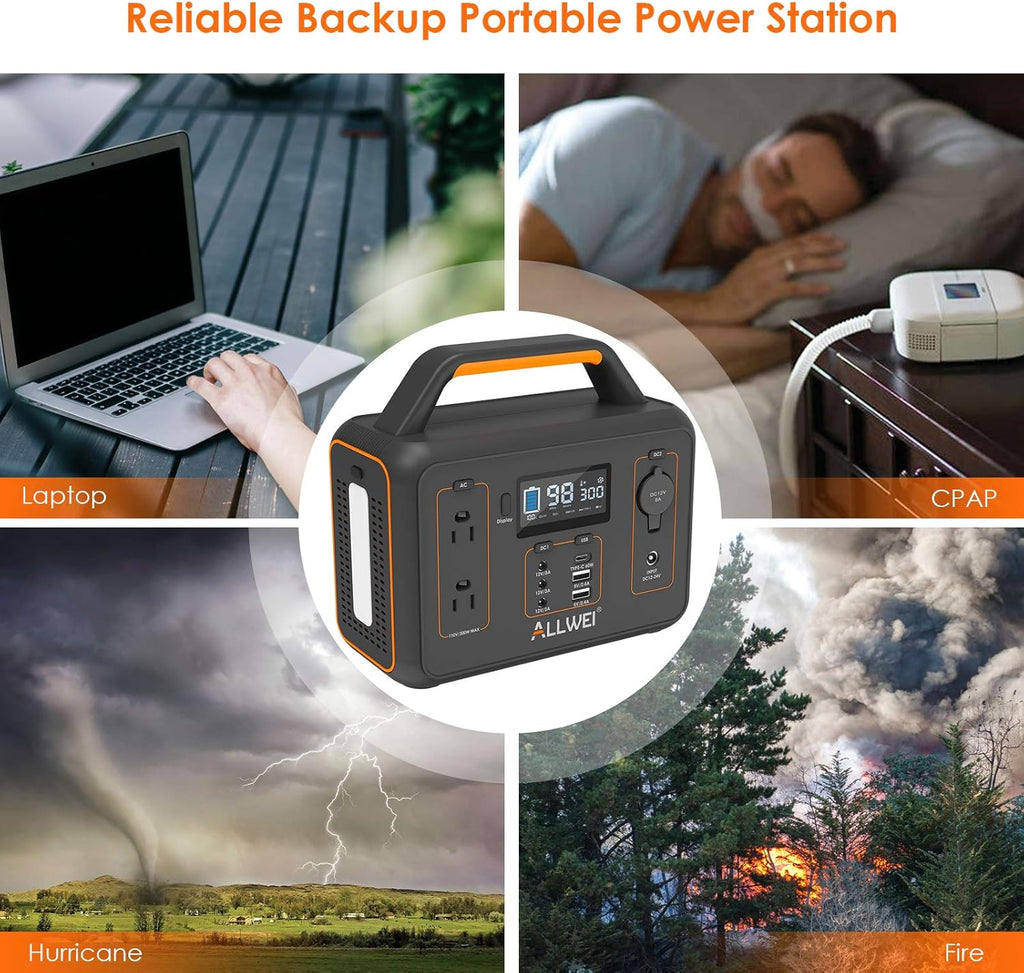 280Wh Portable Power Station with USB-C PD60W Q895
