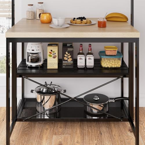 3 Tier Microwave Stand Oven Shelf with Power Outlet O630412