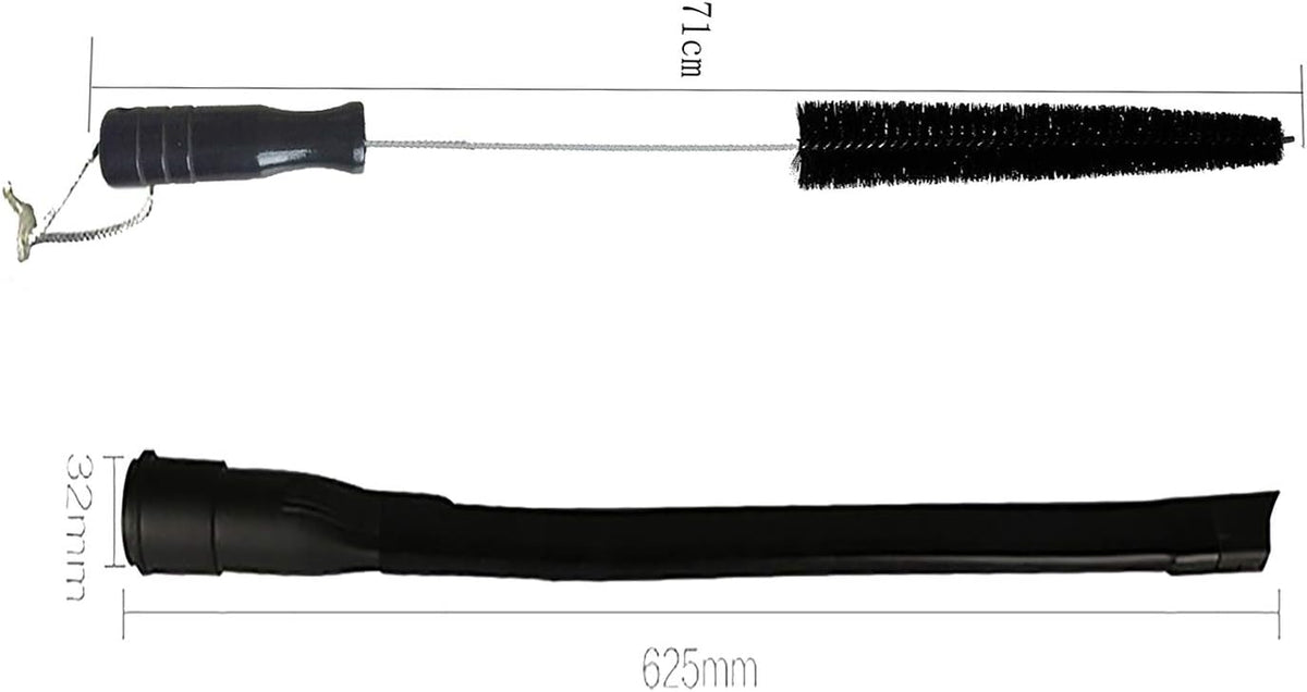 28 Inch Dryer Vent Cleaner Kit with Flexible Brush and Vacuum Hose Attachment P929270