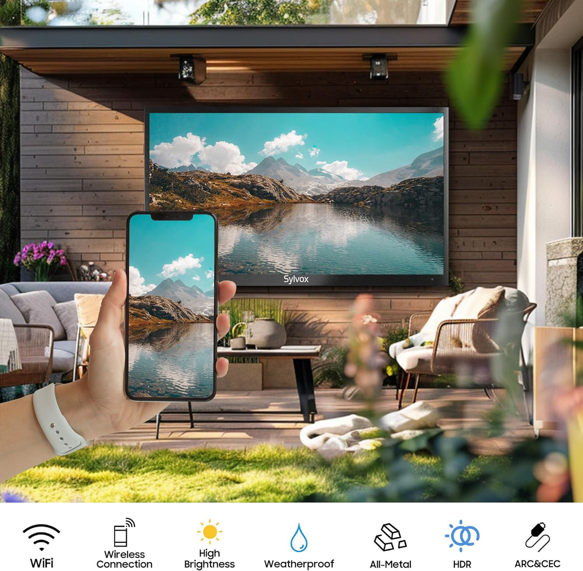 43'' Waterproof 4K QLED Outdoor TV R2140