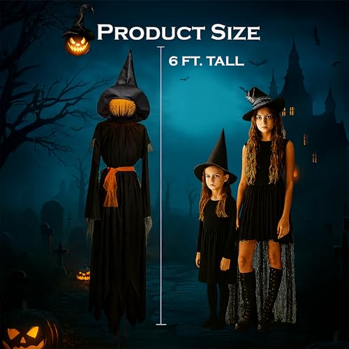 Sound Activated Animated Zombie Halloween Prop with Glowing Eyes H2830