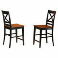 Black Cherry Counter Height Stools Set of 2 F3148