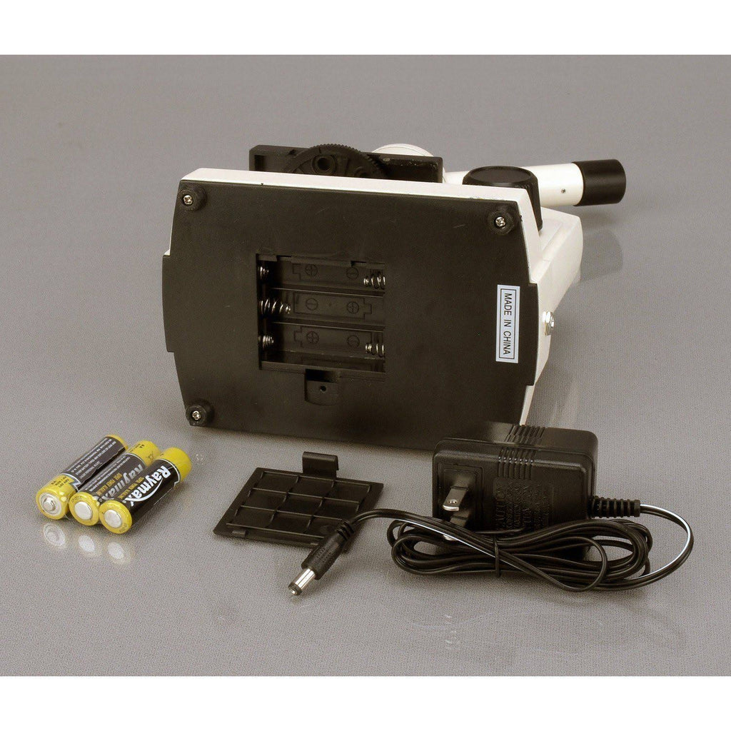 All-Metal All Optical Glass Lens Student Biological Field Microscope with LED Light H7057