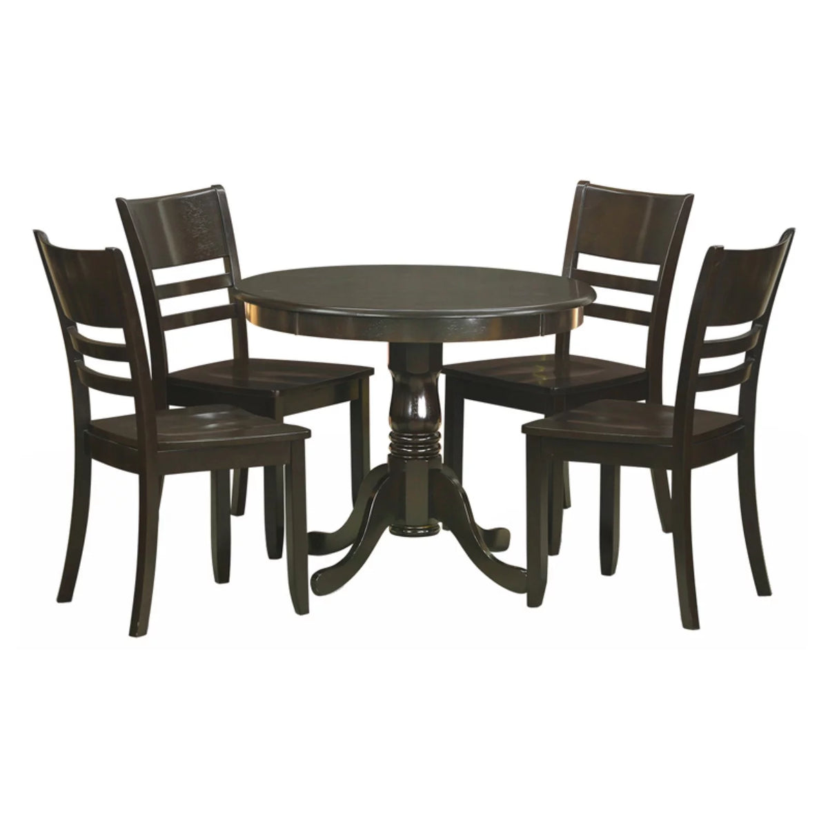 5 Piece Cappuccino Wood Kitchen Set Y219705