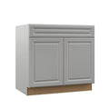 Assembled Sink Base Kitchen Cabinet in Heron Gray D4492
