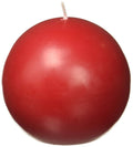 Red 4-Inch 2-Piece Ball Candles N80020