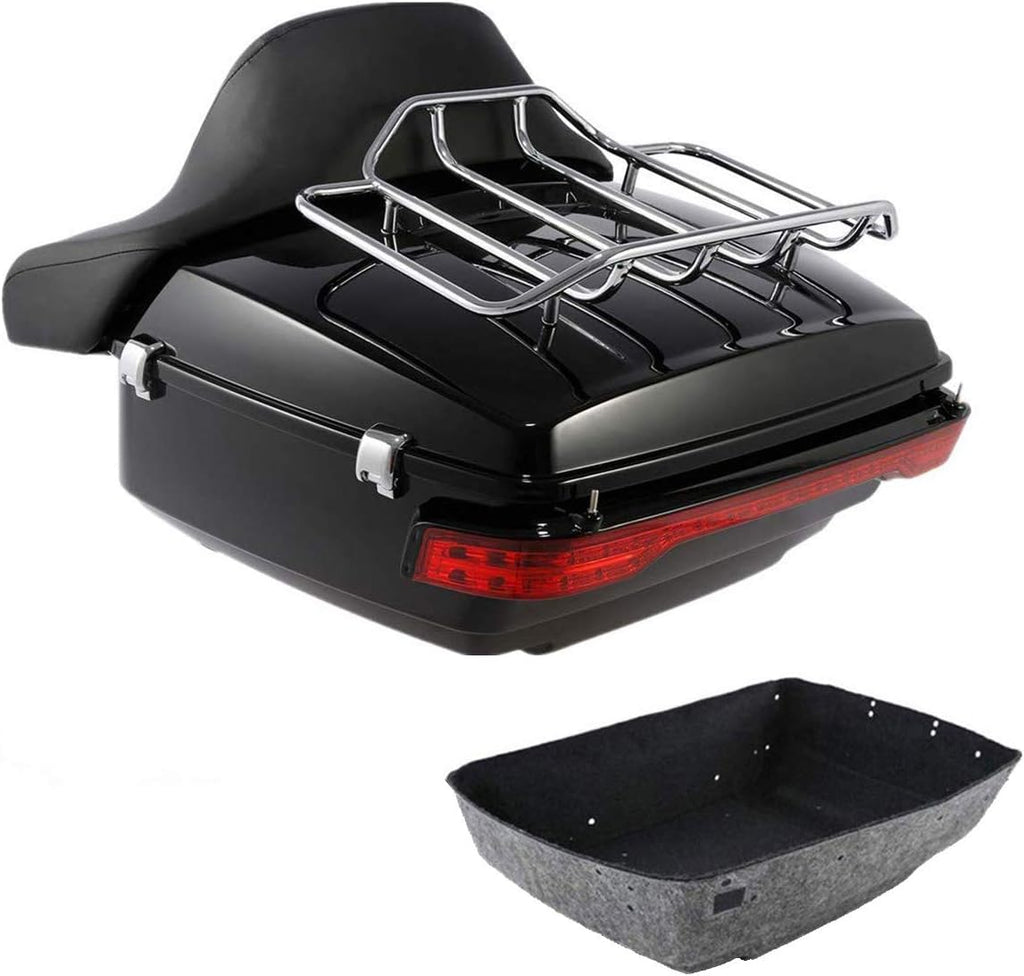 Black Pack Trunk Backrest Speaker Mount Rack P2306
