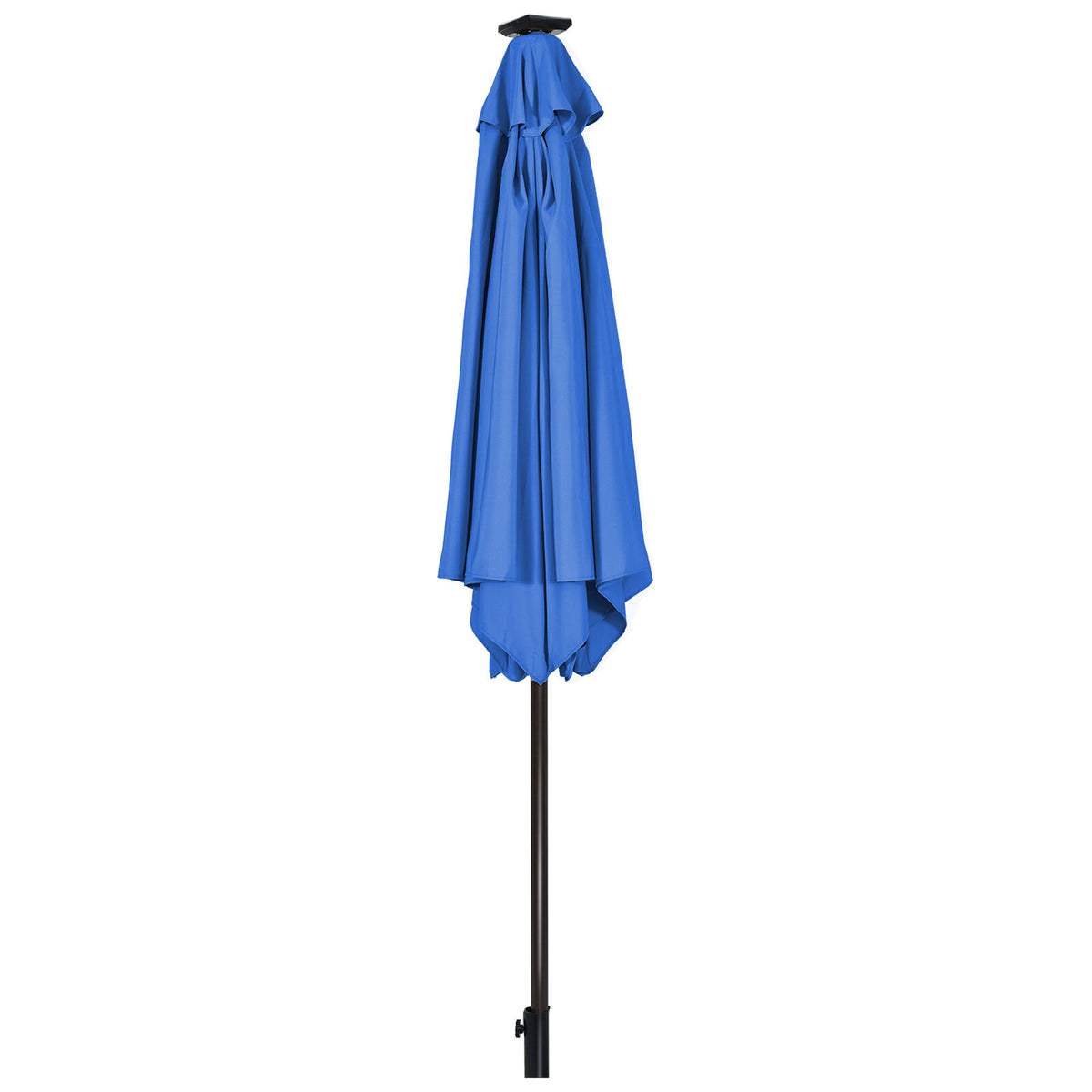 9 ft Patio Table Market Umbrella with Solar LED Lights D620