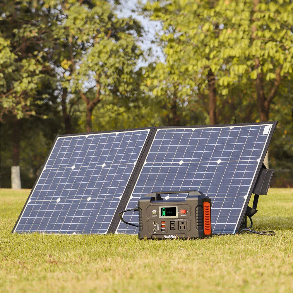 200W Portable Power Station with 50W Solar Panel Y30907