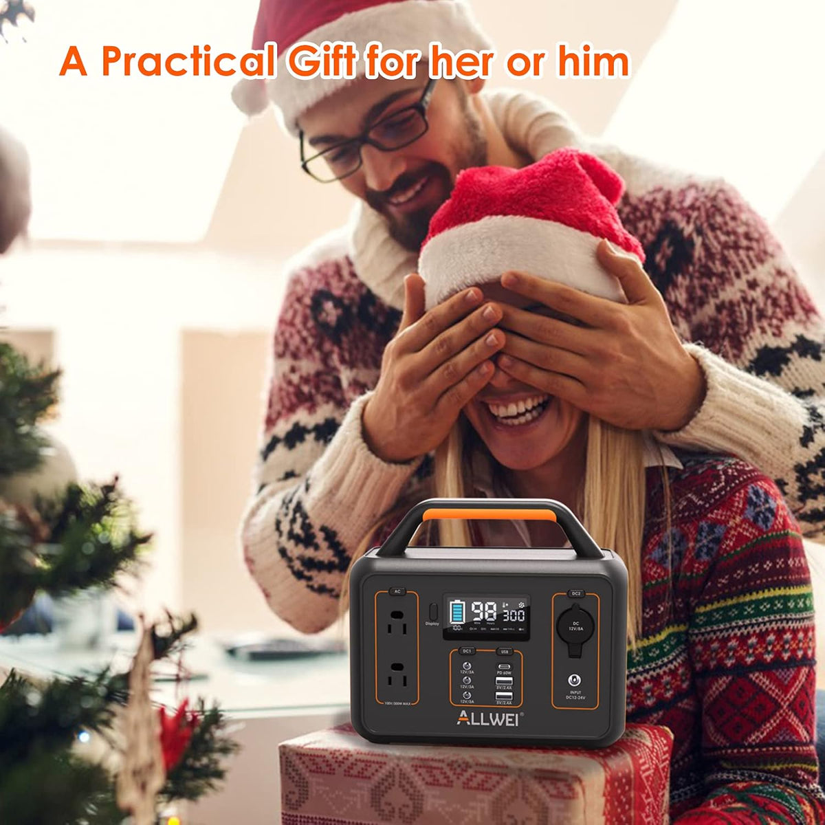 280Wh Portable Power Station with USB-C PD60W Q895