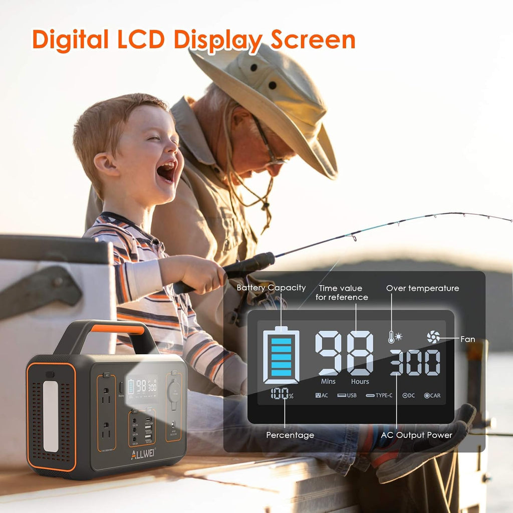 280Wh Portable Power Station with USB-C PD60W Q895