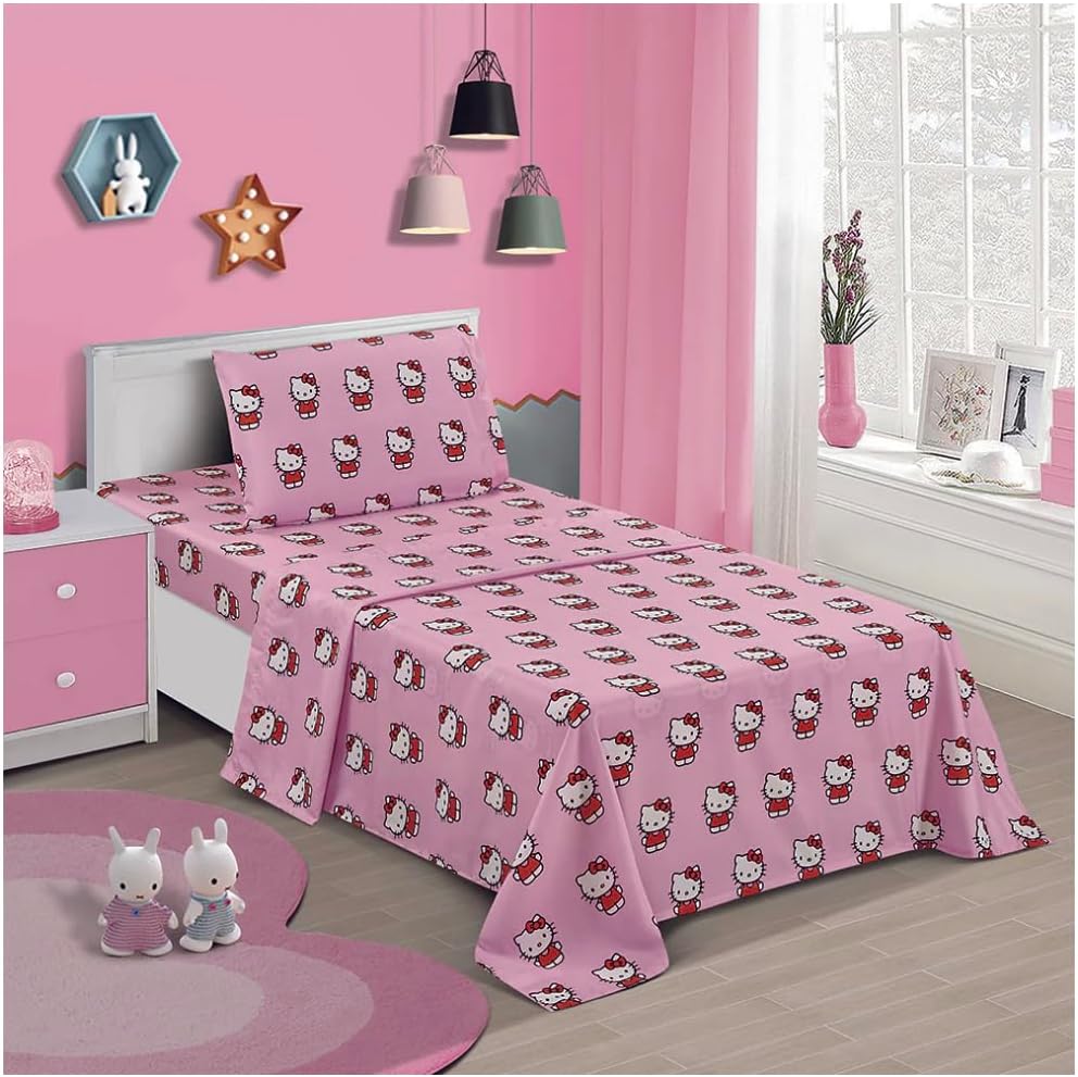 Twin Size Sheet Set 3 Pieces Pink J4485