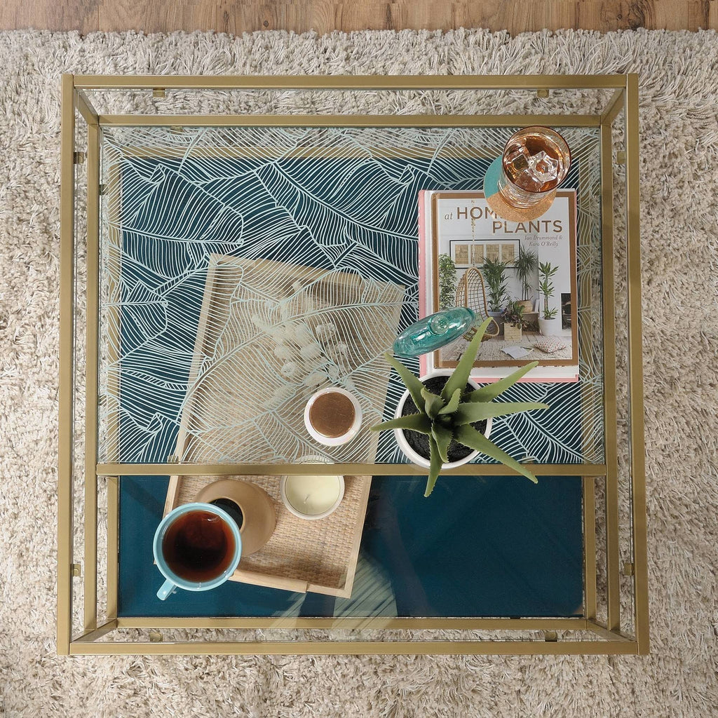 Coral Cape Coffee Table Satin Gold K84256