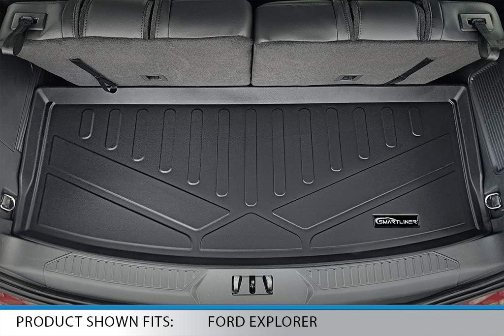 Black 3 Row Floor Mats and Cargo Liner Set A7710