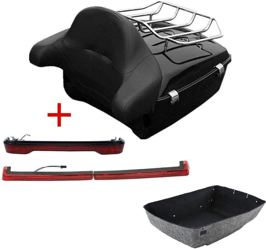 Black Pack Trunk Backrest Speaker Mount Rack P2306