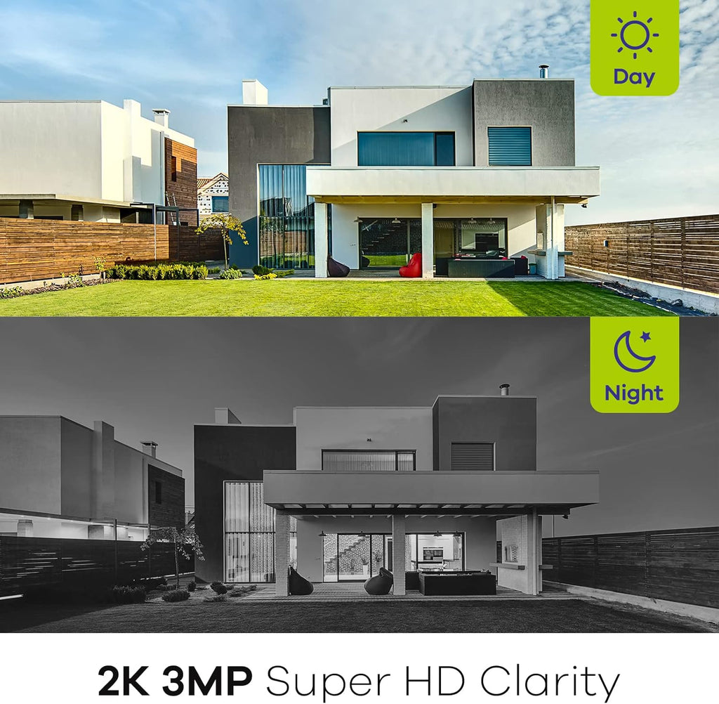 3MP Wireless Security Camera with Night Vision U397929