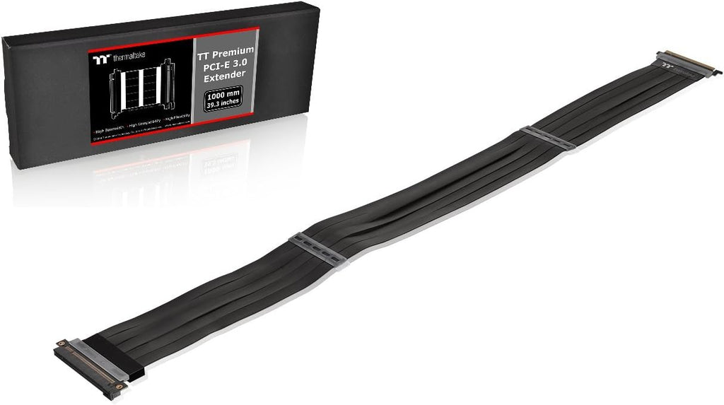 Black PCI-E x16 3.0 Extender Riser Cable 300mm Z383