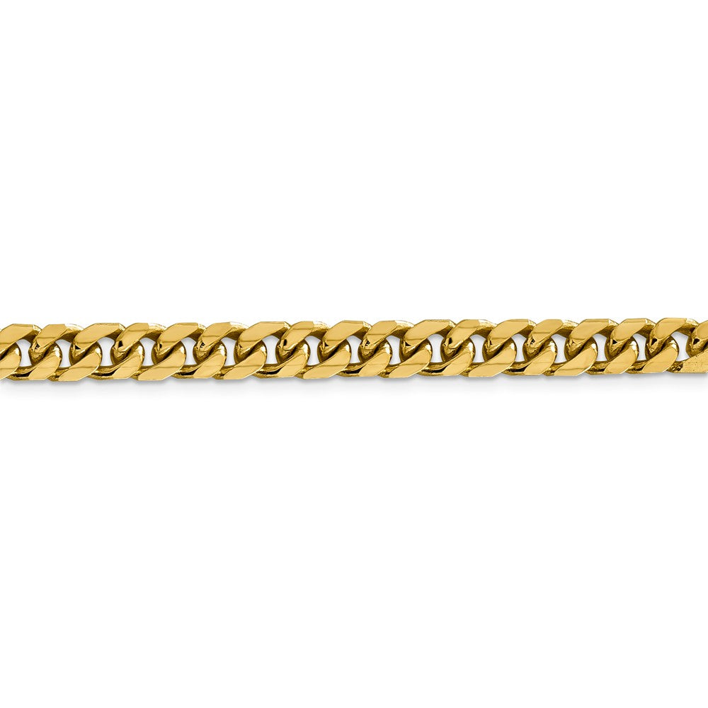 14kt Yellow Gold 6.25mm Solid Miami Cuban Chain 20 inch Lobster Clasp Q886