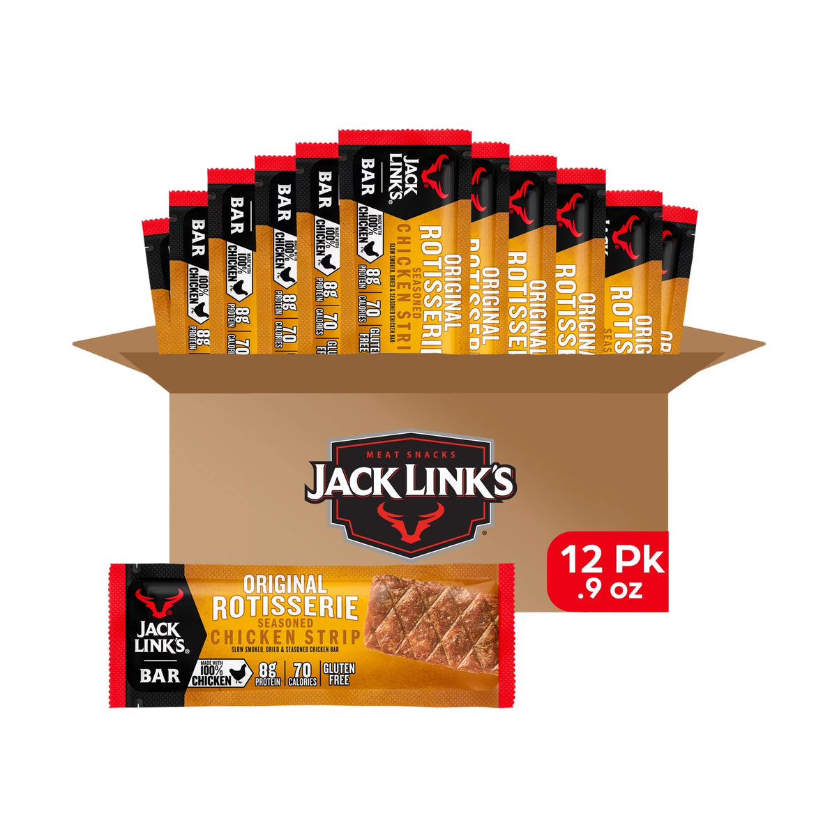 Meat Bars, Rotisserie Chicken, 12 Count A6673