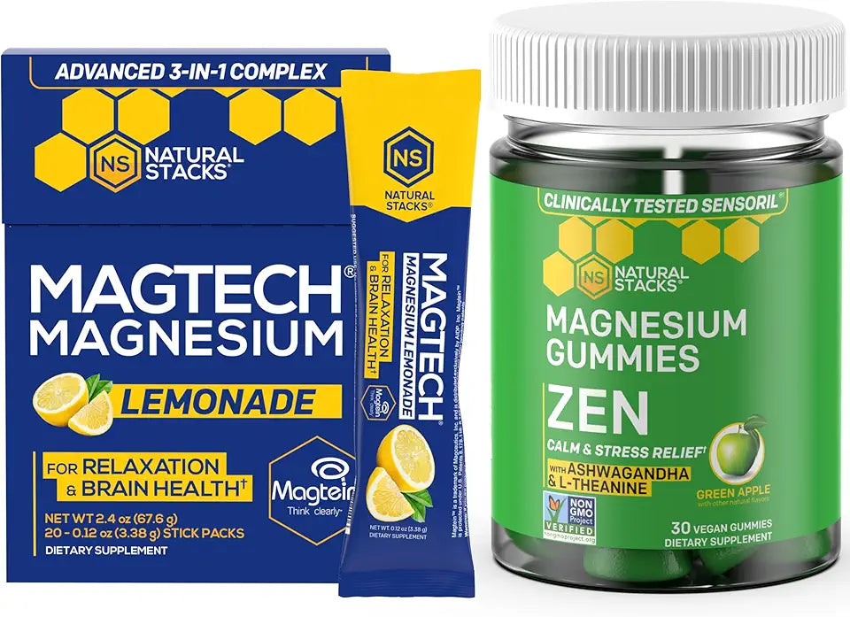 Magnesium Drink Mix + Magnesium Gummies Bundle A397