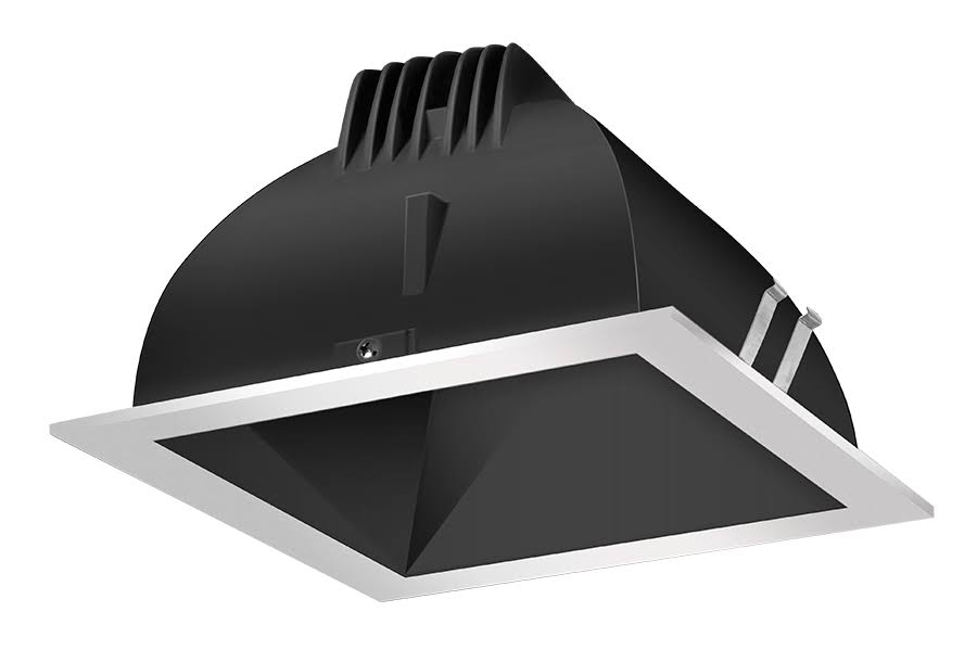 Black Cone Silver Ring LED Trim M513